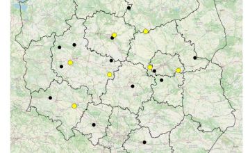 Policyjna mapa śmiertelnych wypadów drogowych 